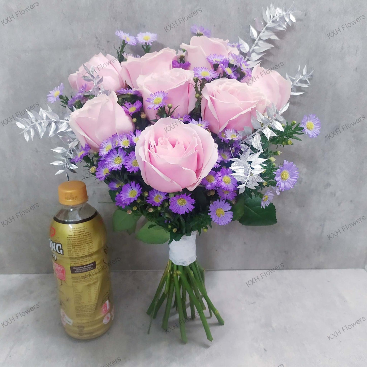 Pink Roses Bridal Bouquet