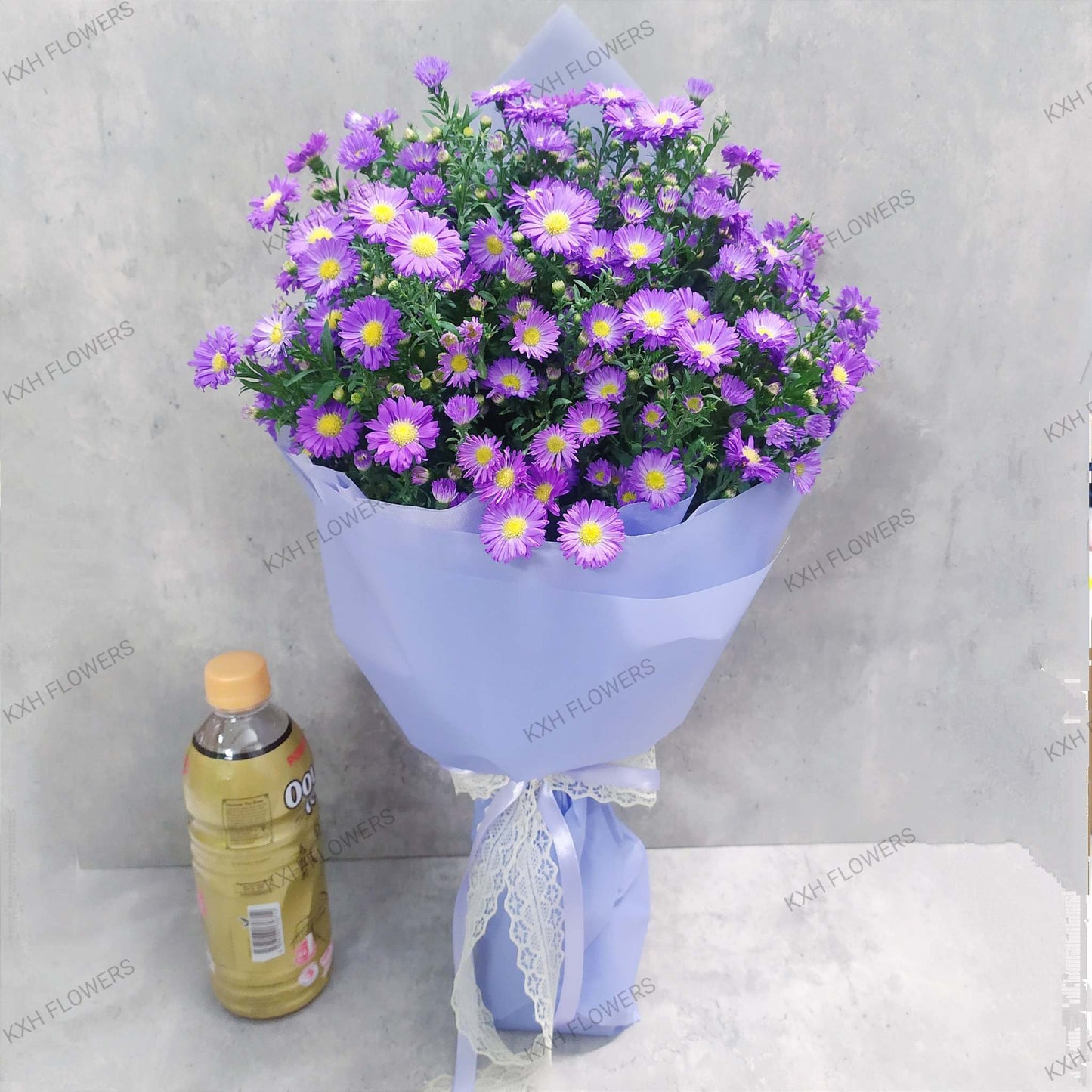 purple daisies mini flowers bouquet sg free delivery