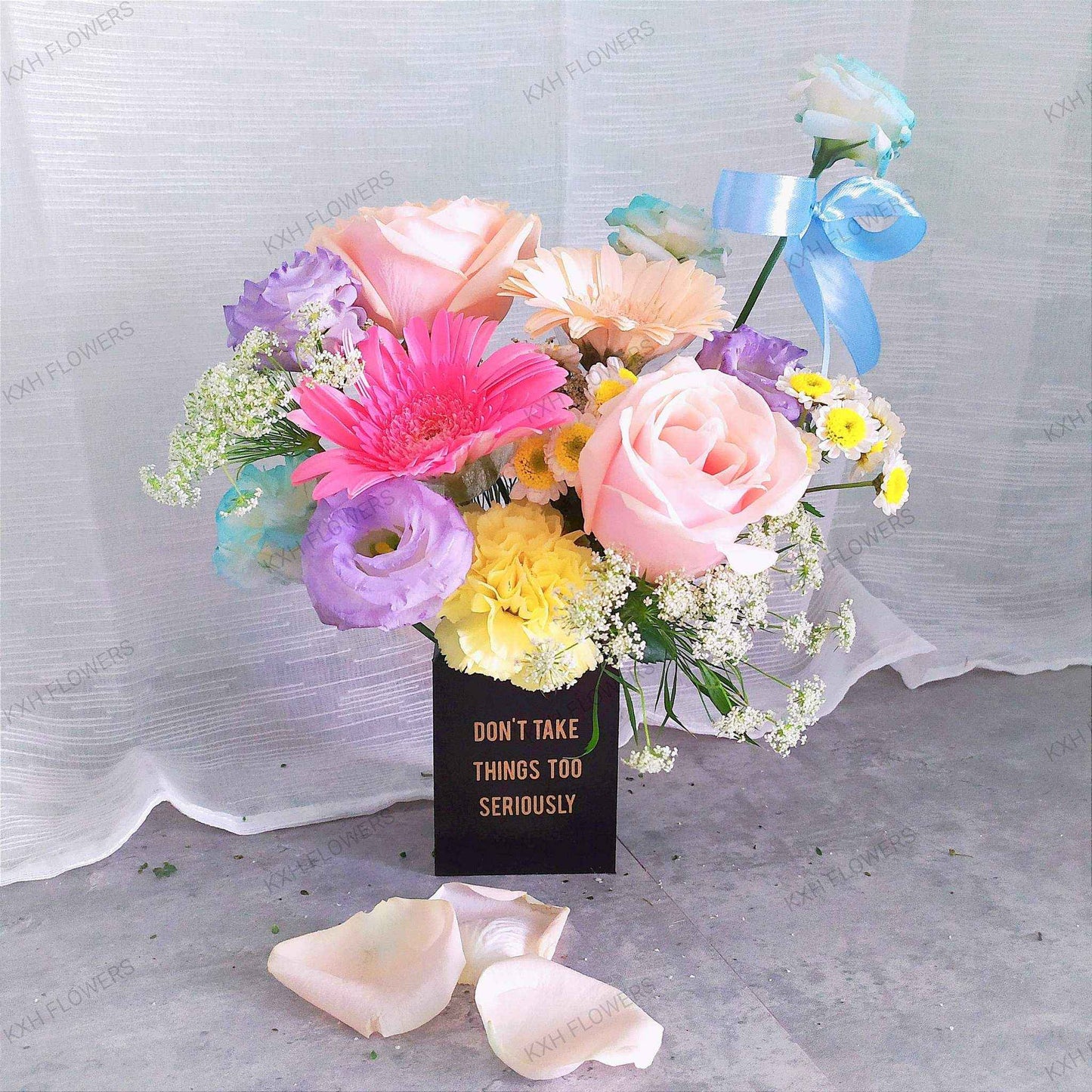 colourful flower arrangement sg florist online delivery