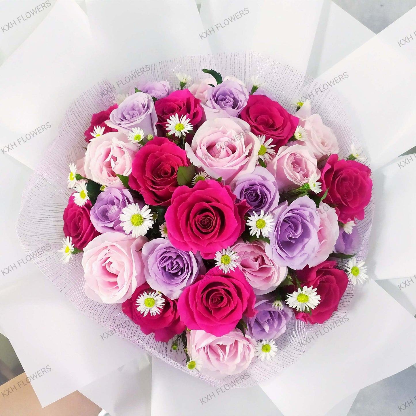 Heartbeat fresh roses bouquet singapore free delivery service