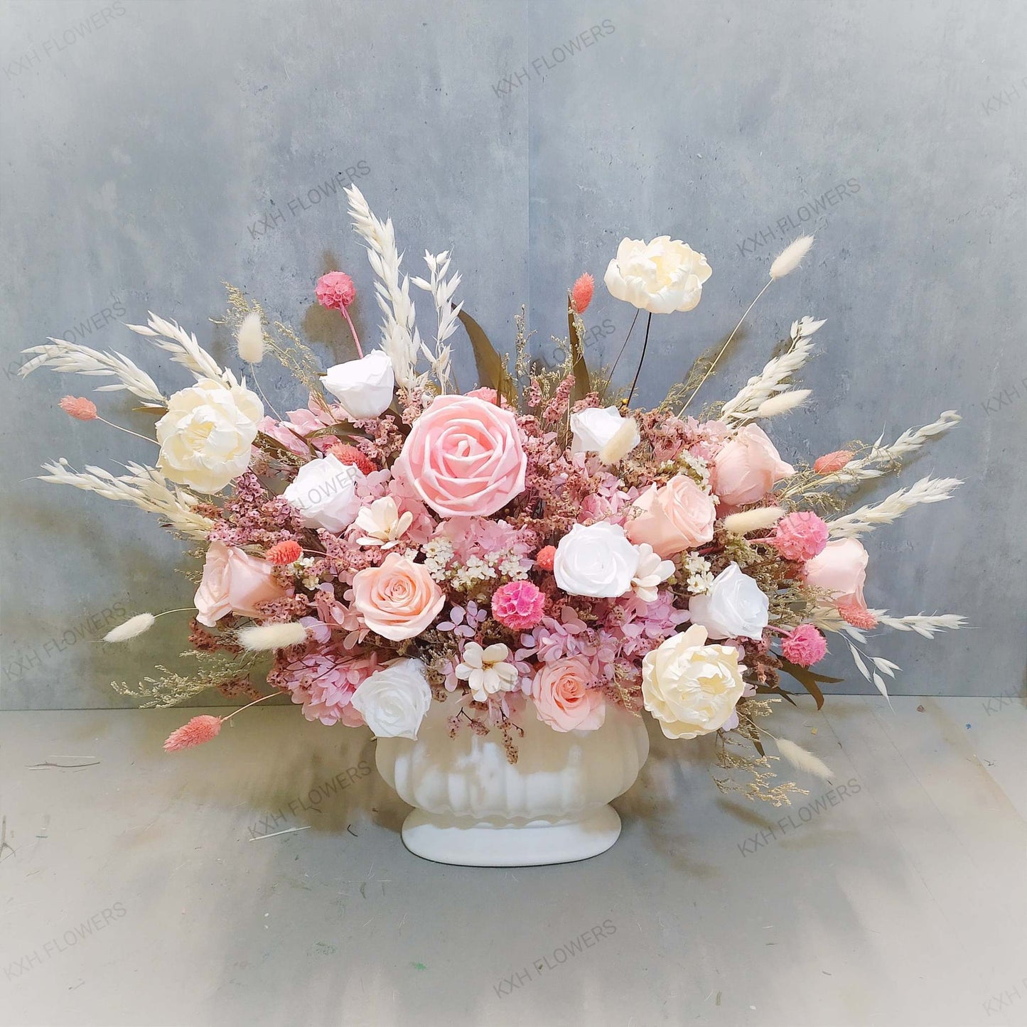 Big preserved floral arrangement sg florist with free delivery service