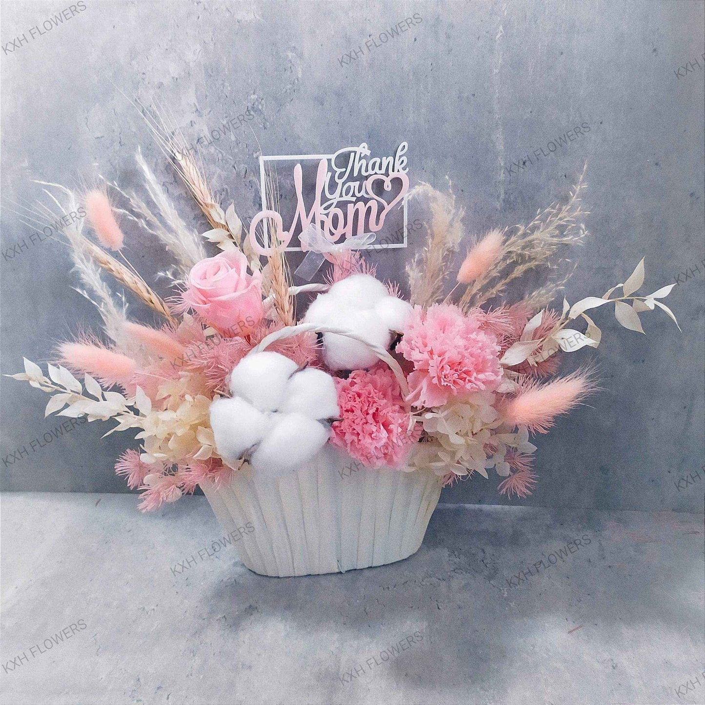 preserved carnations floral bag singapore florist free delivery