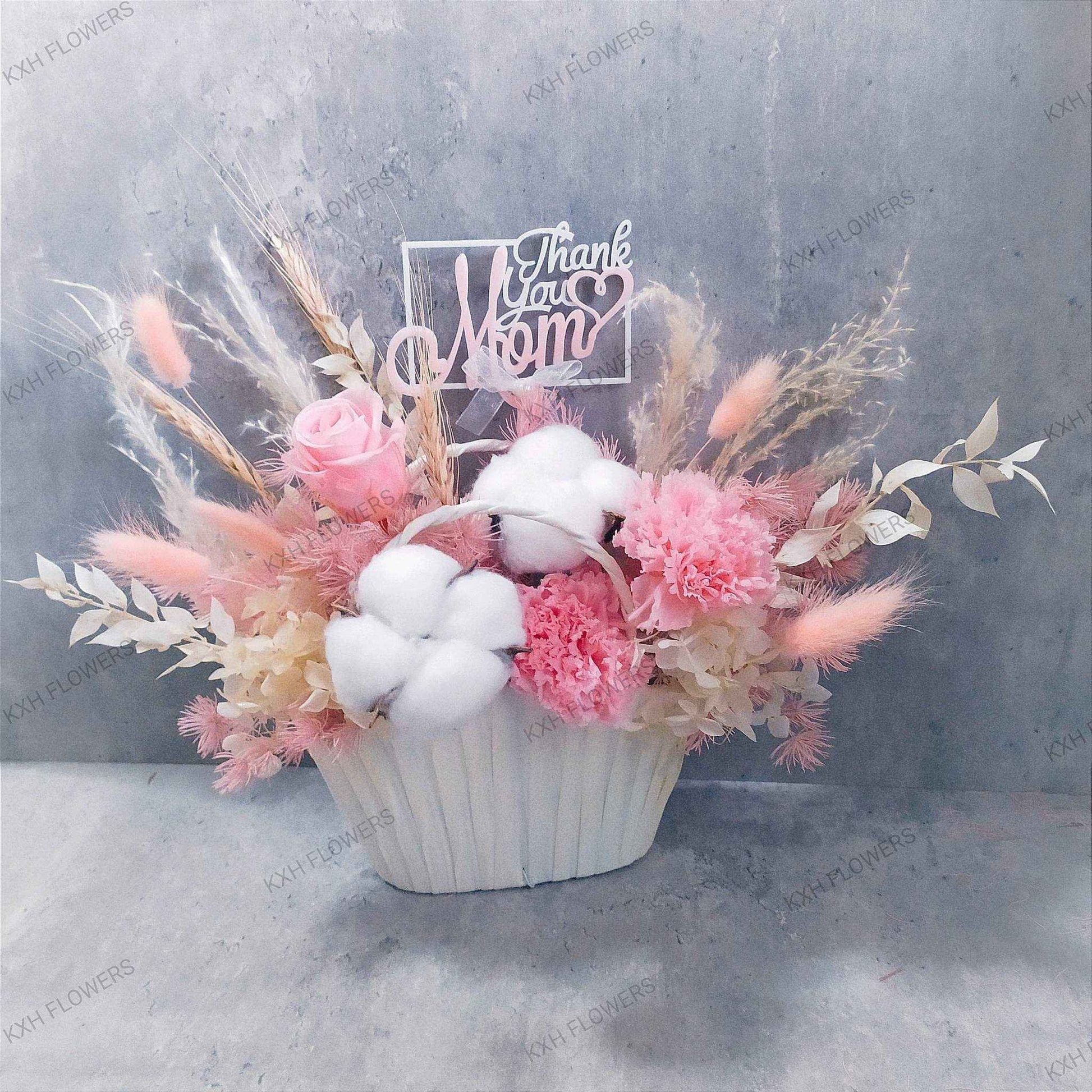preserved carnations floral bag singapore florist free delivery