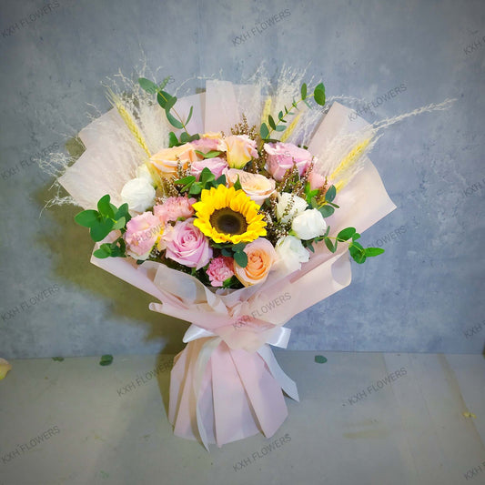 sunflower bouquet singapore florist online flower delivery