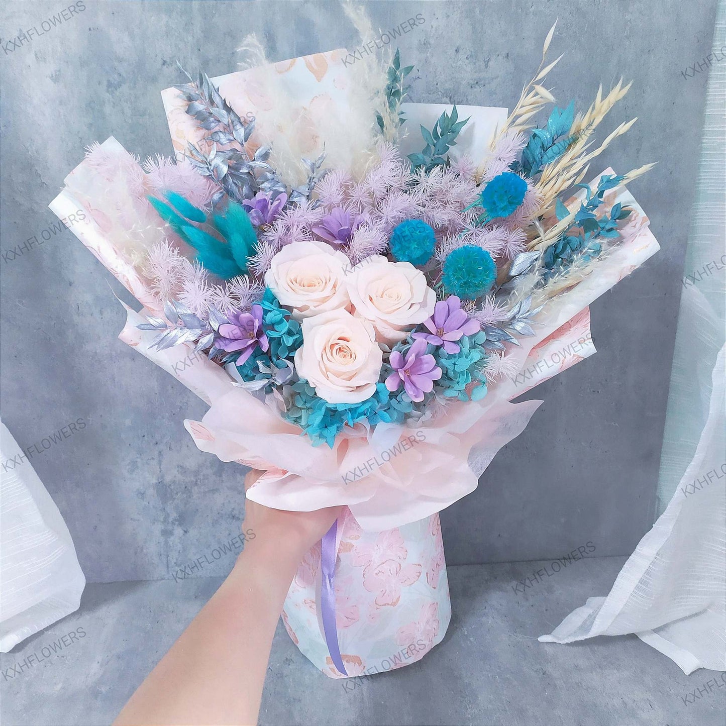 preserved rose bouquet singapore florist free delivery