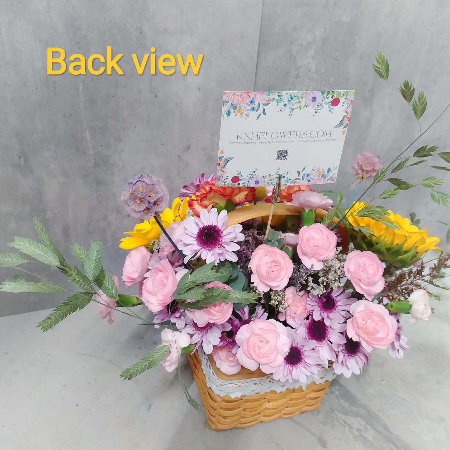 sunflower basket singapore free delivery