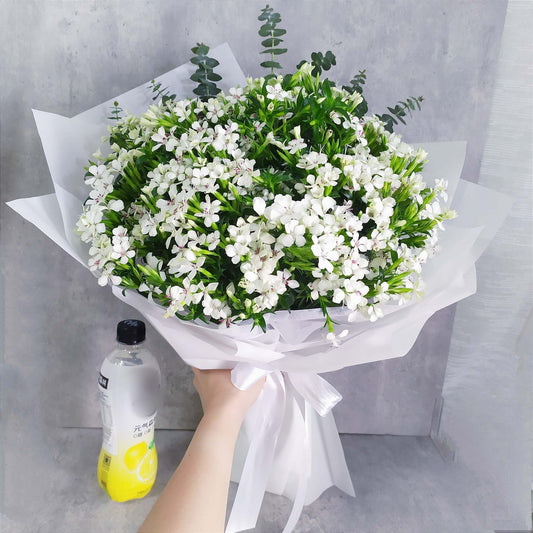 best white flower bouquets in sg online flower delivery