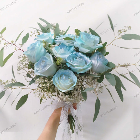 Blue Bridal Bouquet singapore free delivery