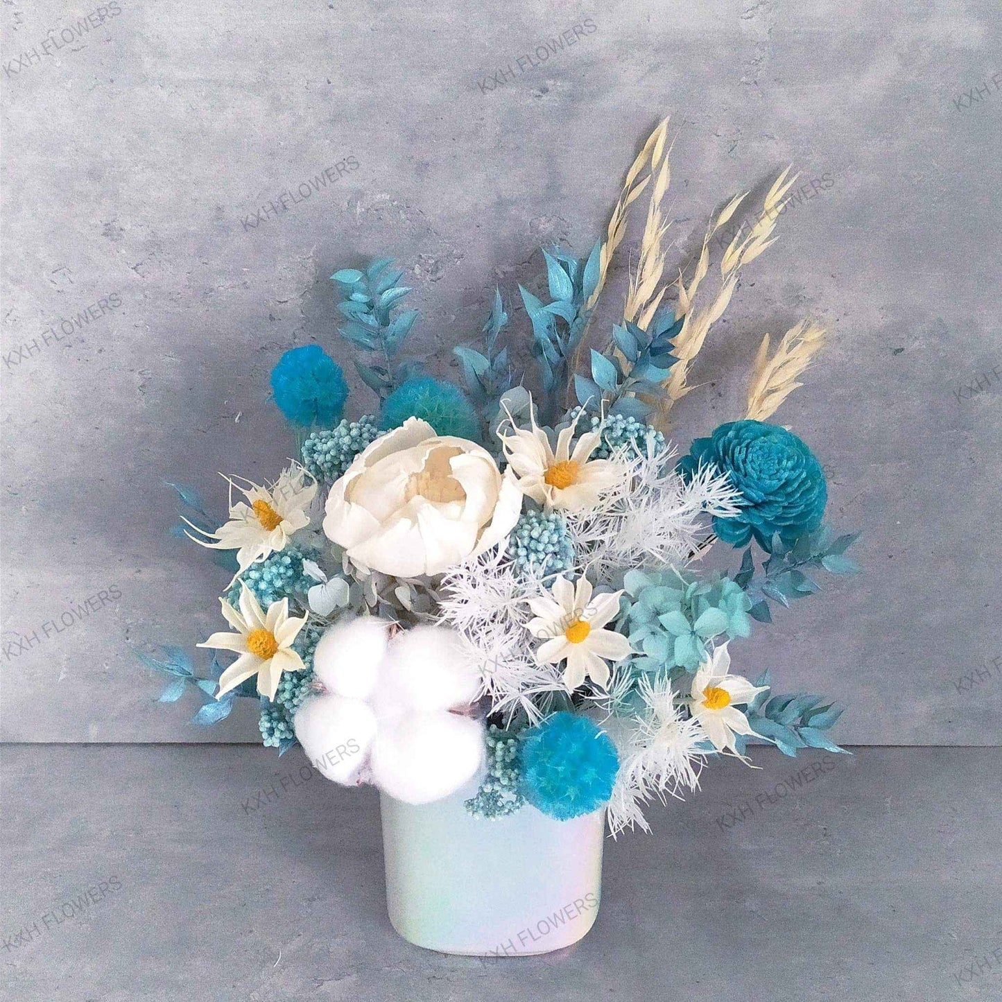 Monday Blues (Preserved Flowers) - KXH Flowers