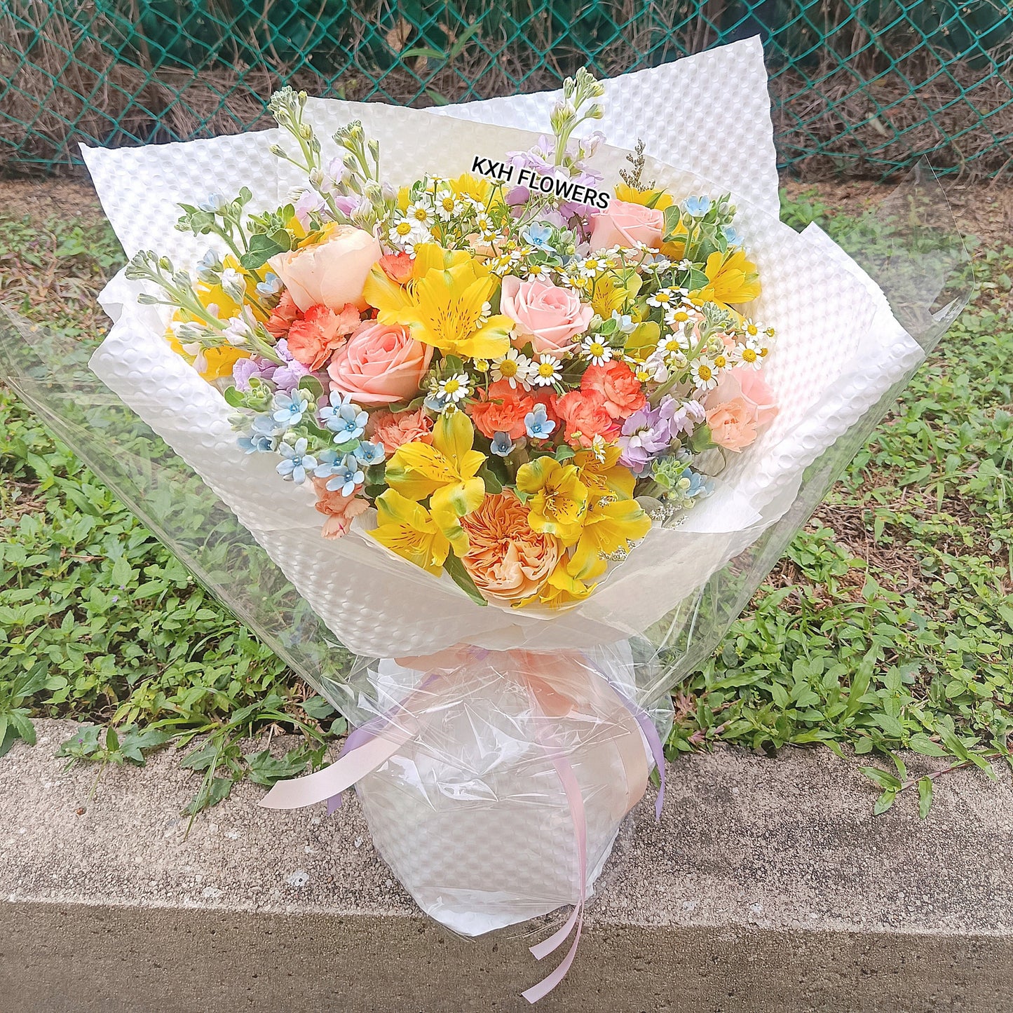 mixed real colourful flowers singapore florist sg free delivery