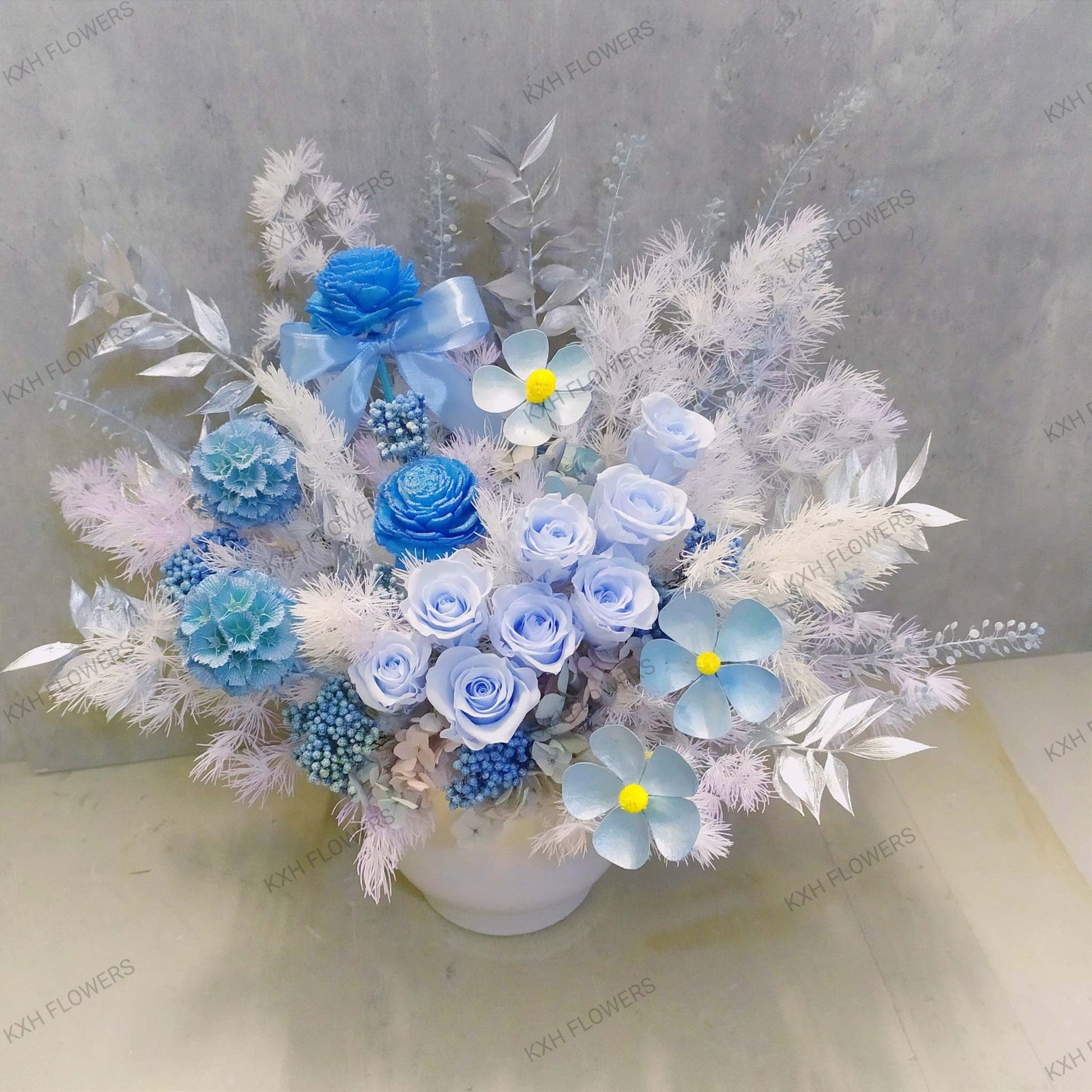 All Blues (Preserved Flowers) - KXH Flowers