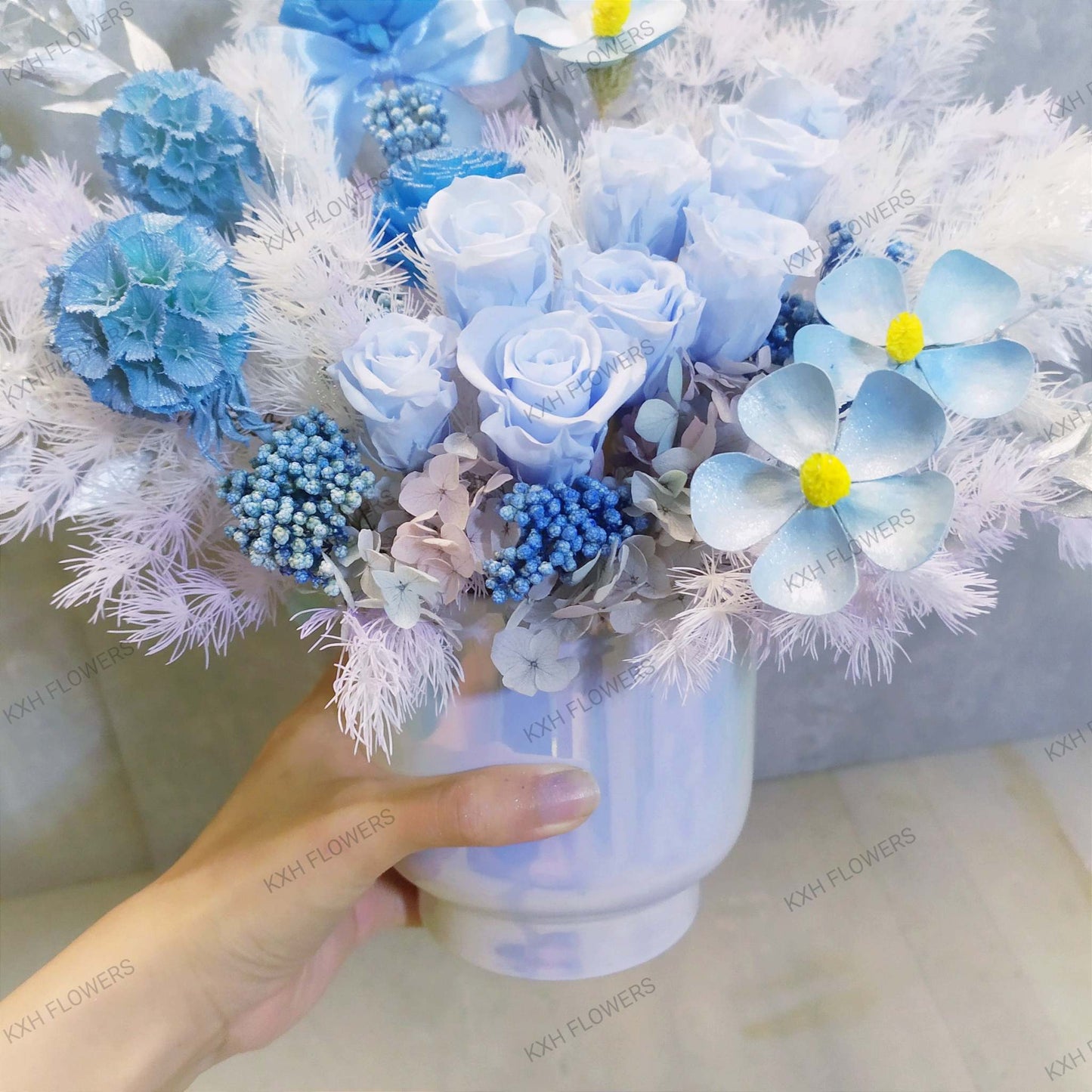 All Blues (Preserved Flowers) - KXH Flowers