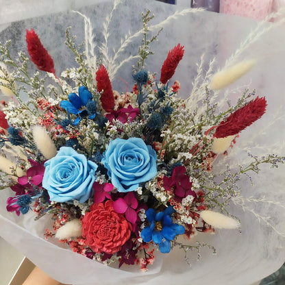 bridal bouquet preserved flowers singapore free delivery