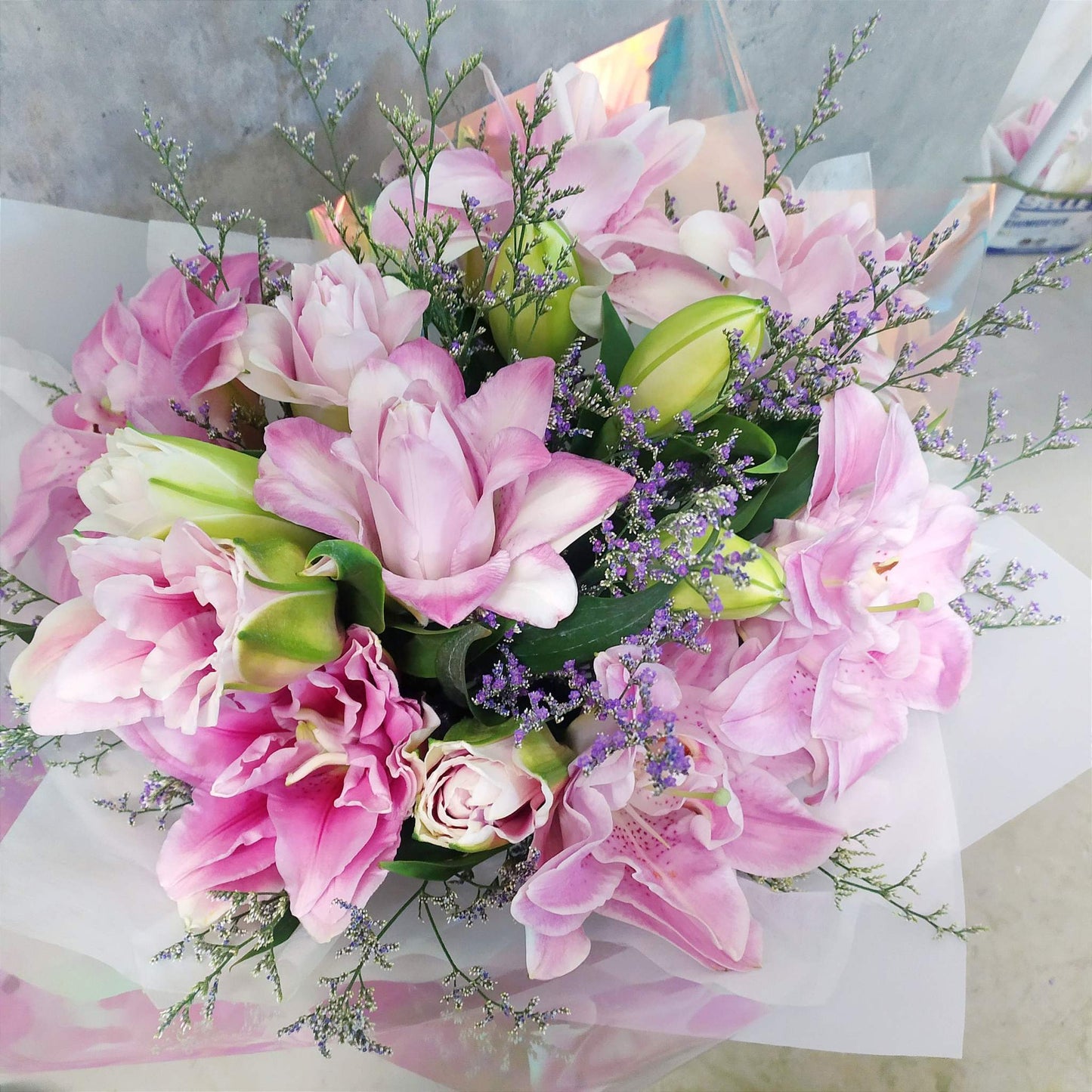 Pink Lilies Bouquet