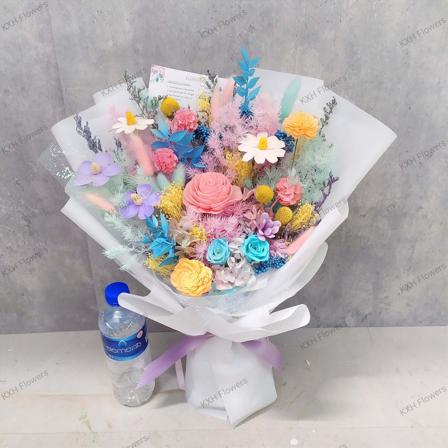 Colourful Preserved Flowers Bouquet