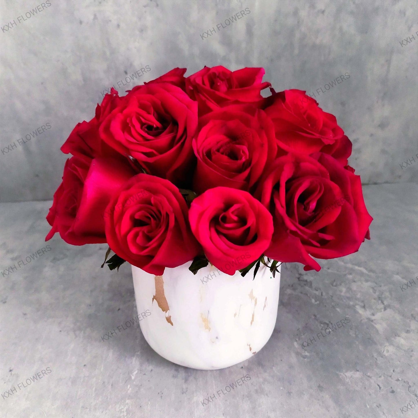 Red Roses Arrangement - KXH Flowers