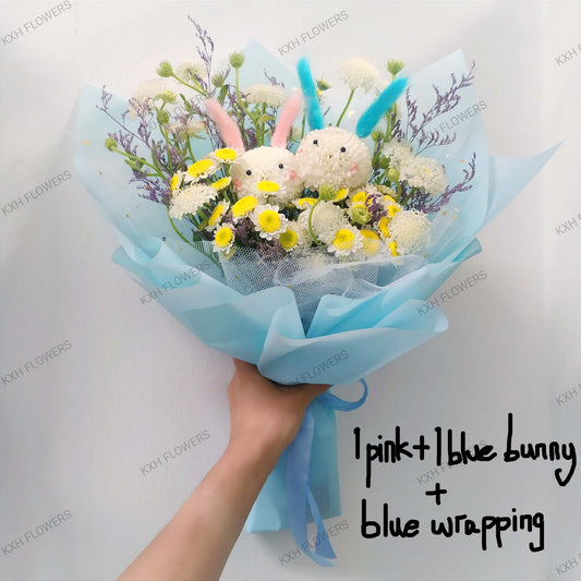 fresh ping pong flower bouquet singapore florist delivery
