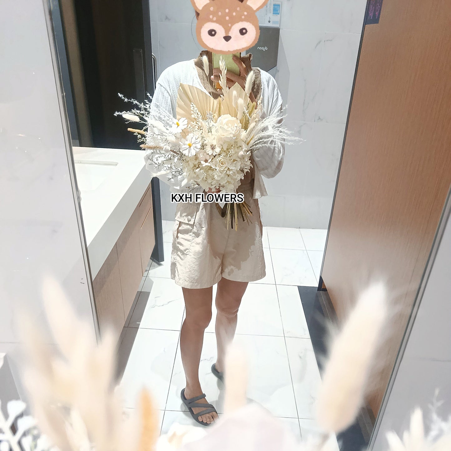 white hydrangeas solawood peony and assorted flowers bouquet singapore flower delivery