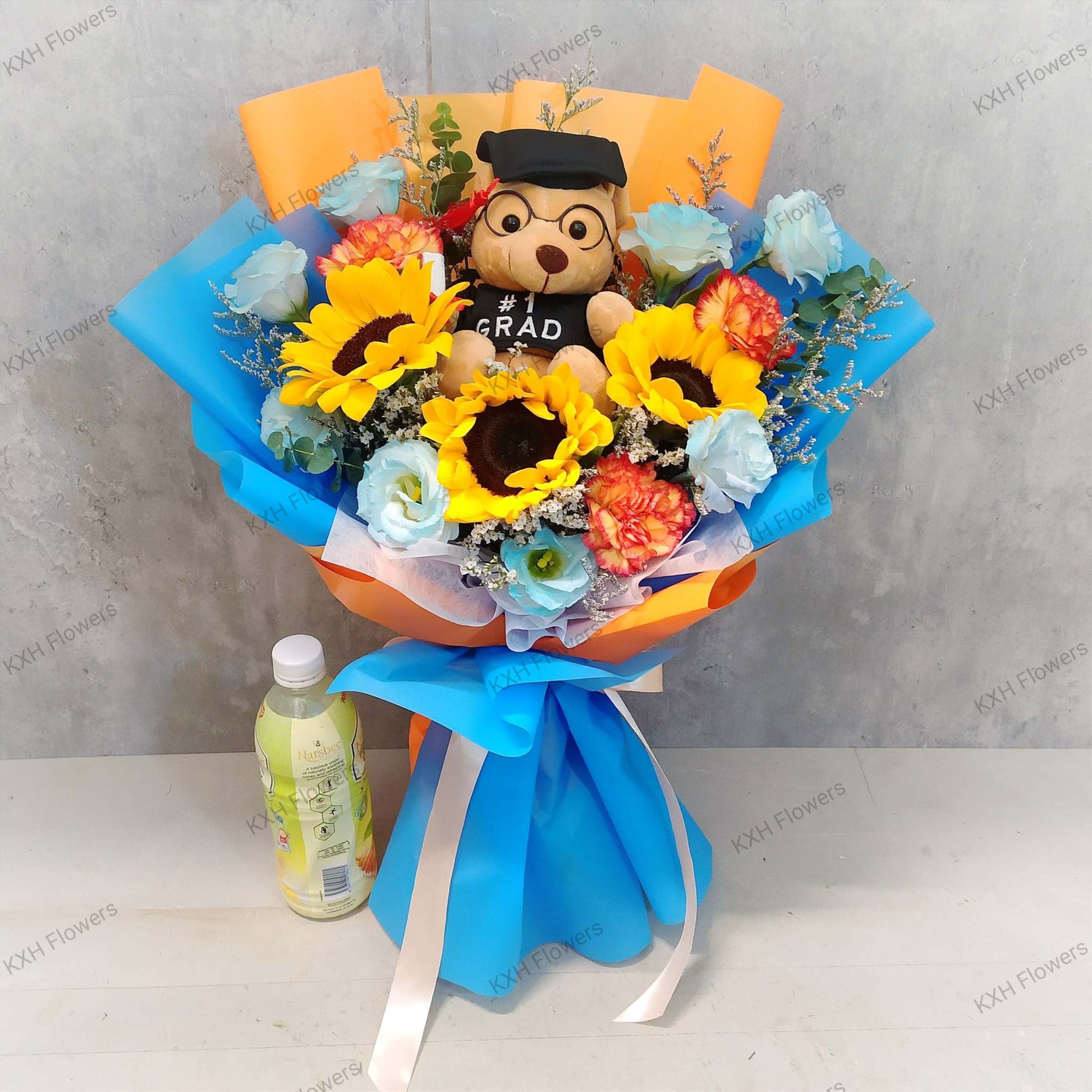 sunflower graduation bouquet singapore delivery free