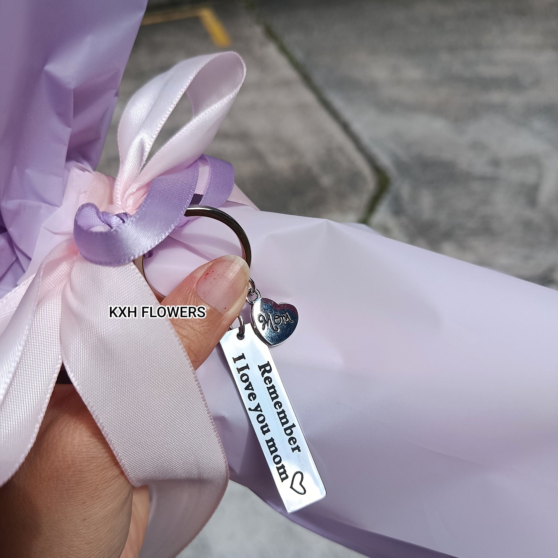 remember i love you mom keychain mother's day flowers