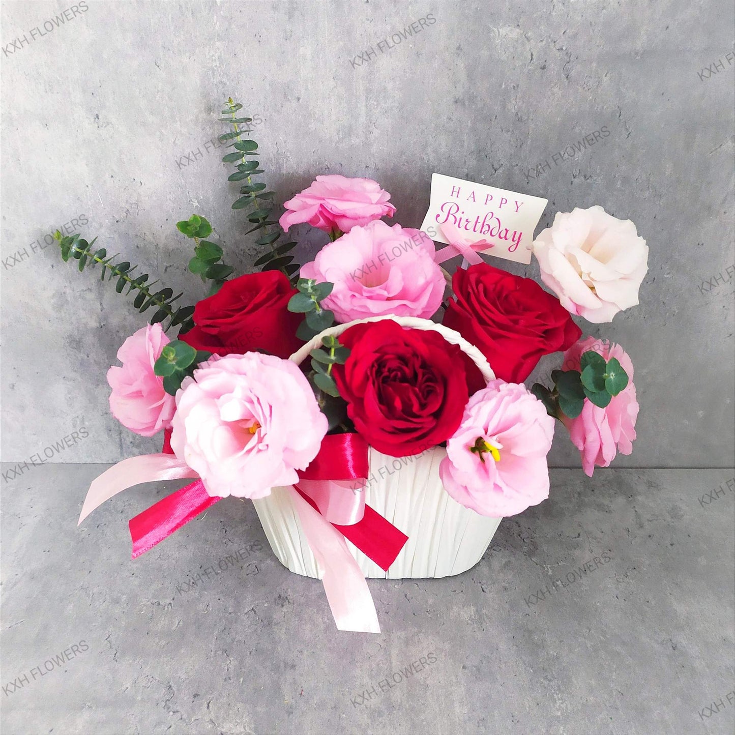 Red And Pink Birthday - KXH Flowers