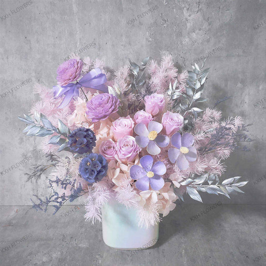 All Purples (Preserved Flowers) - KXH Flowers