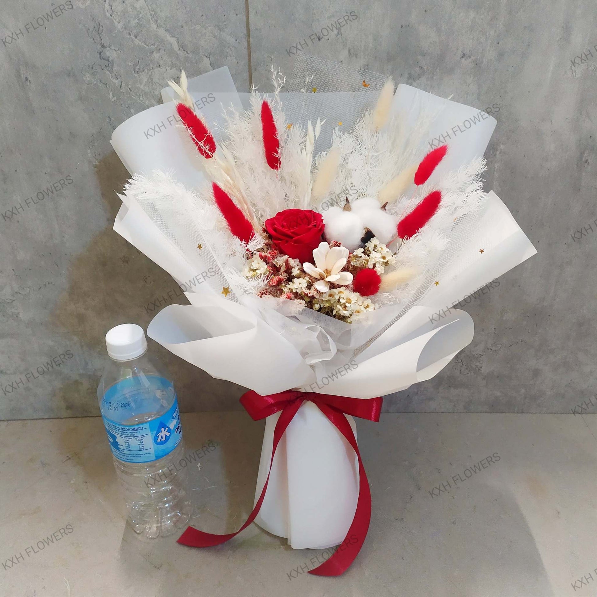 preserved red rose dried flowers kallang florist sg delivery