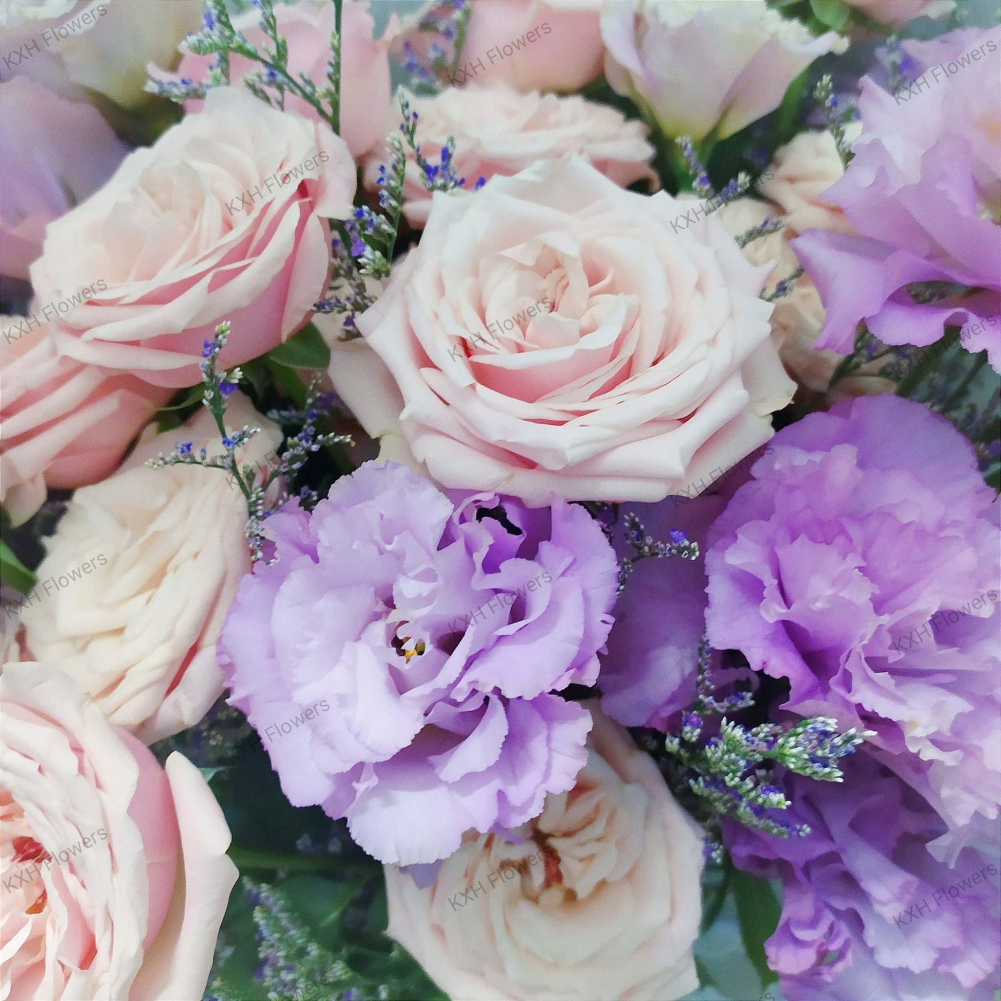 blush and lilac bridal bouquet