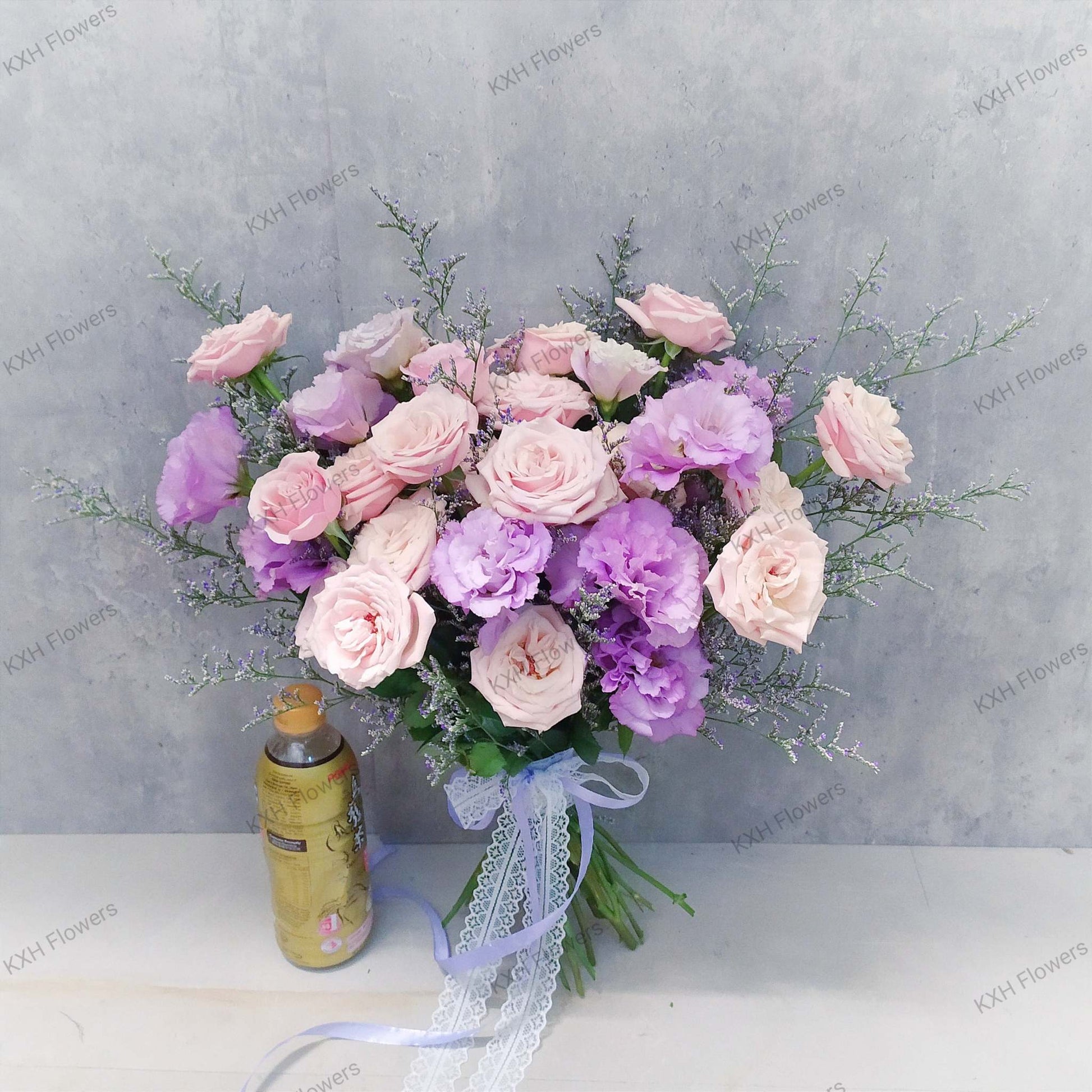 blush spray roses bridal bouquet