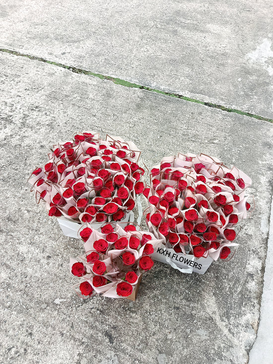 single stalk red roses corporate event bulk purchase discount singapore florist sg delivery