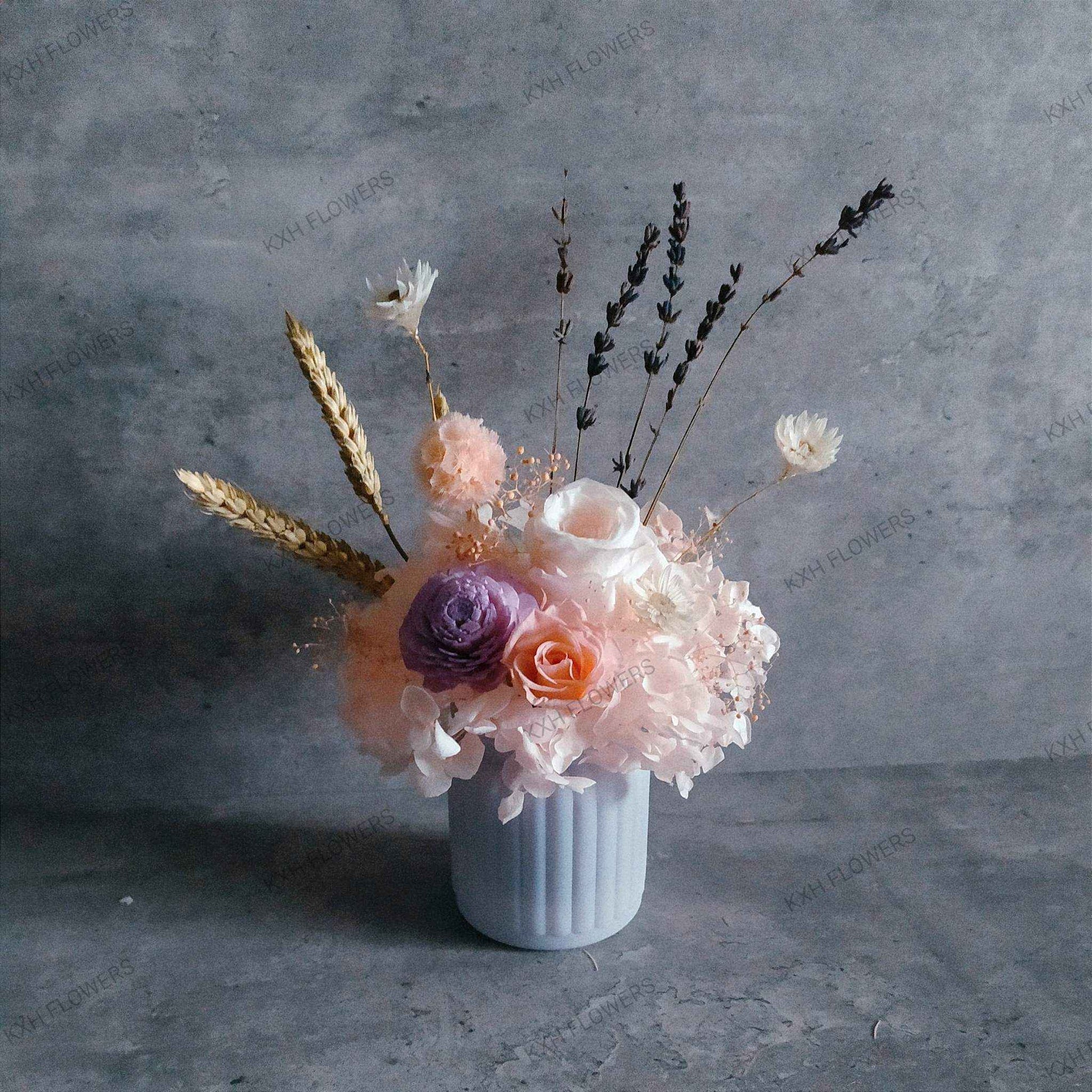 small table flower arrangement preserved flowers singapore florist  delivery